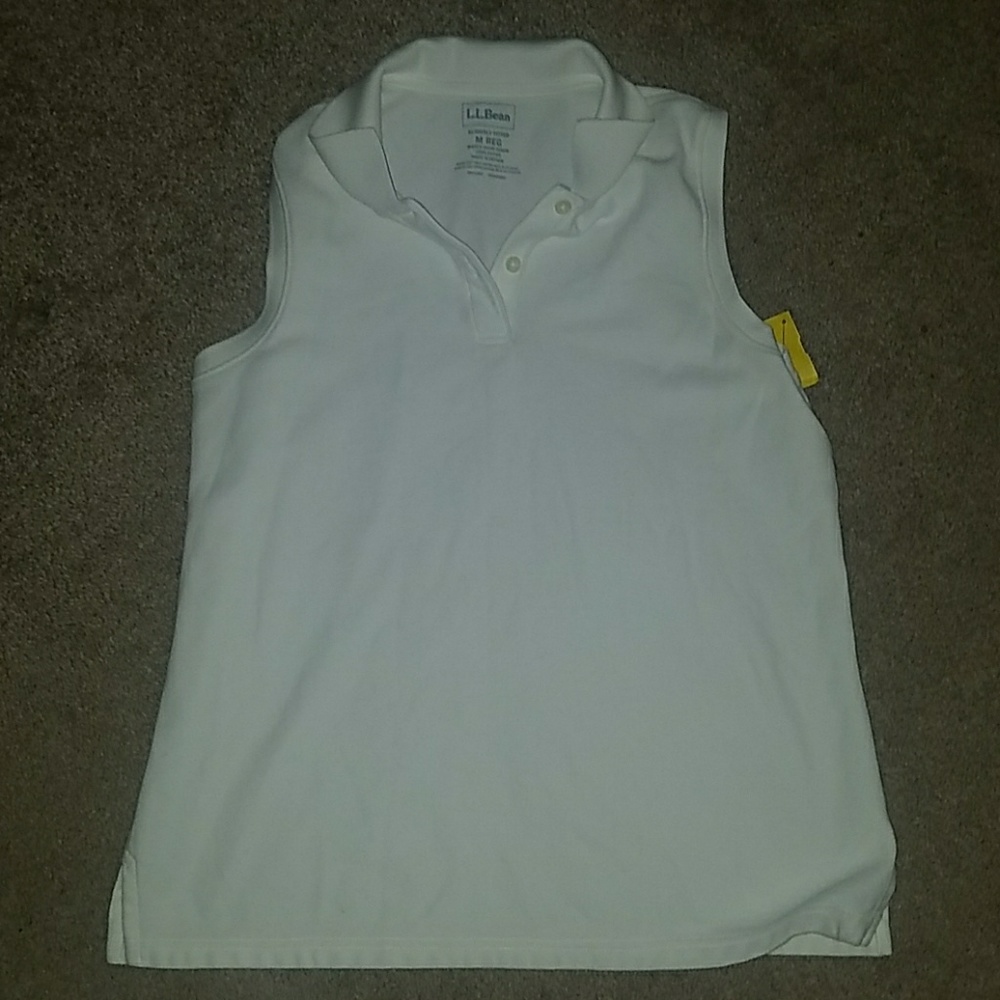 White l.l. bean tank top